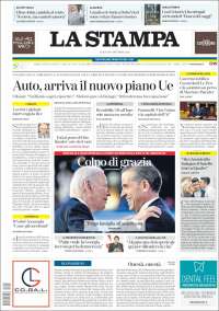 Portada de La Stampa (Italy)