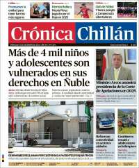 Portada de Crónica Chillán (Chile)