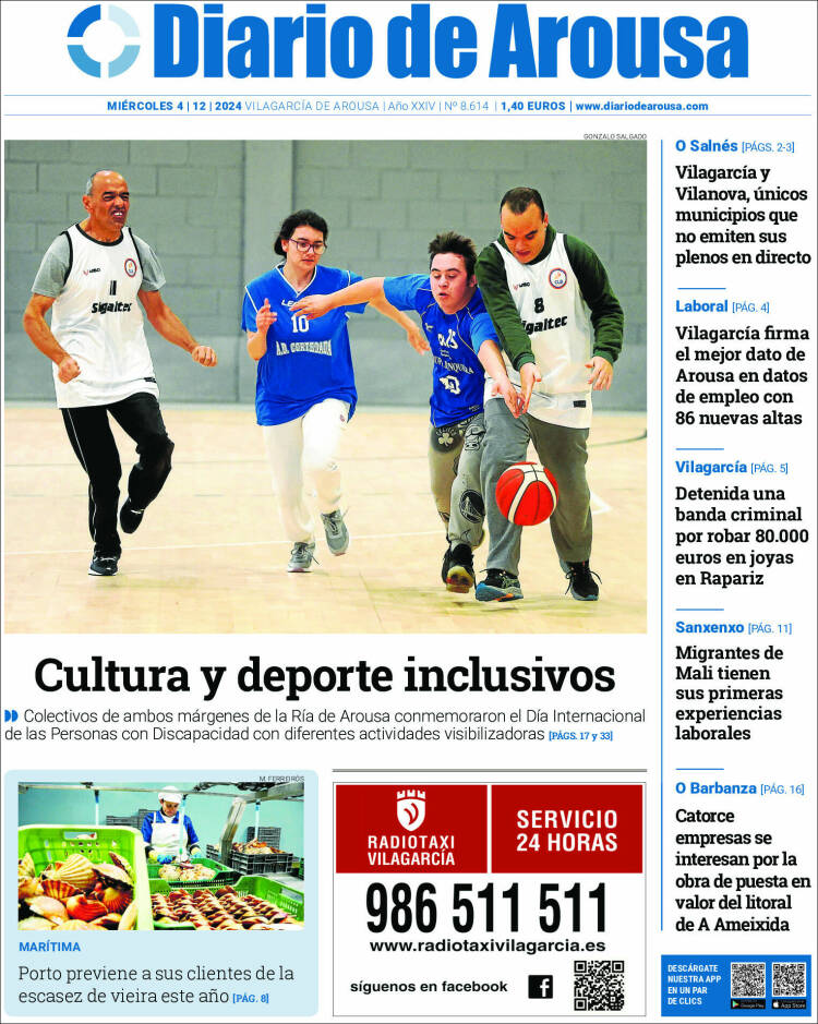Portada de Diario de Arousa (España)