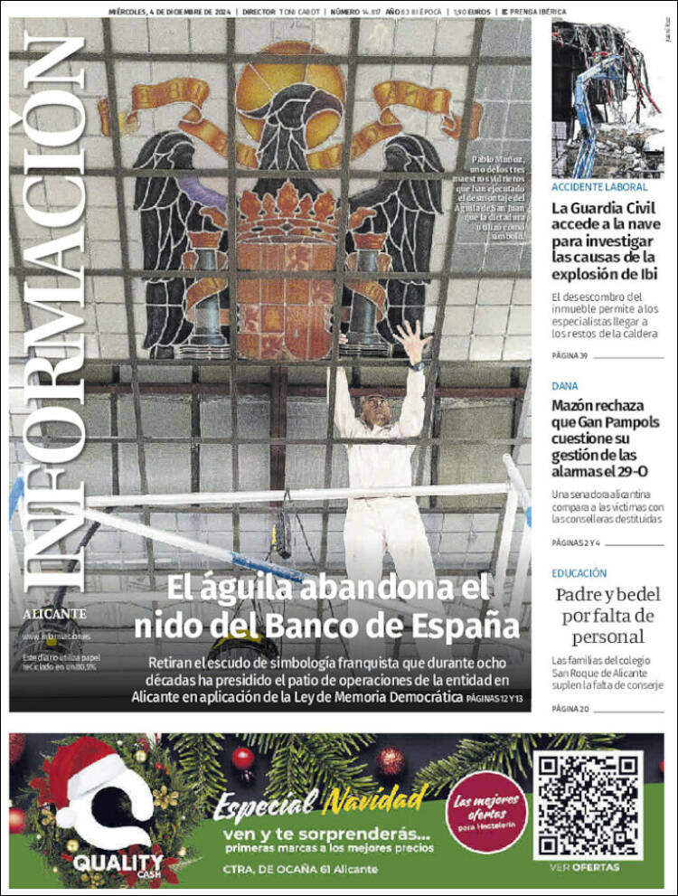 Portada de Diario Información (España)