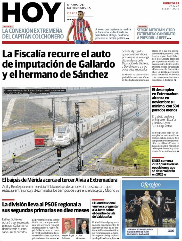 Portada de Hoy - Caceres (España)