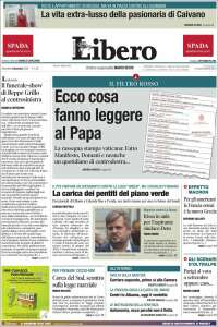 Portada de Libero (Italia)