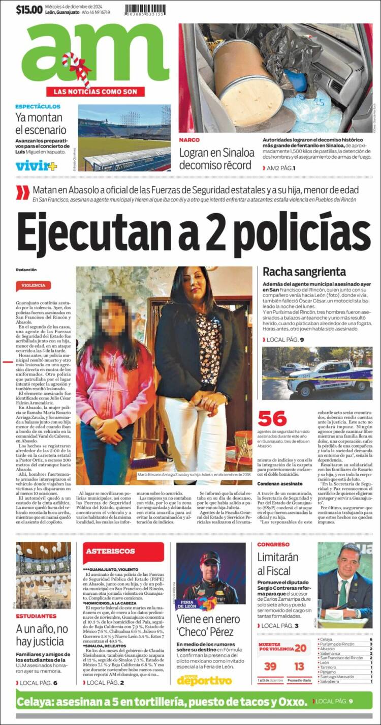 Portada de Al Día A.M. (M&eacute;xico)