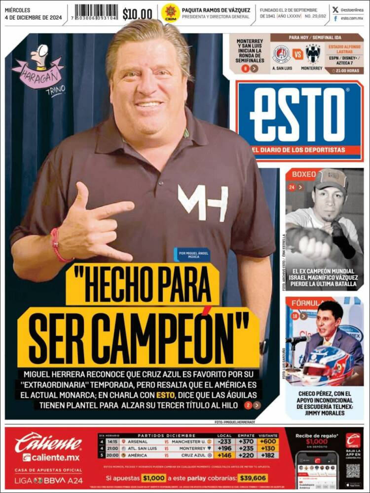 Portada de Esto (M&eacute;xico)