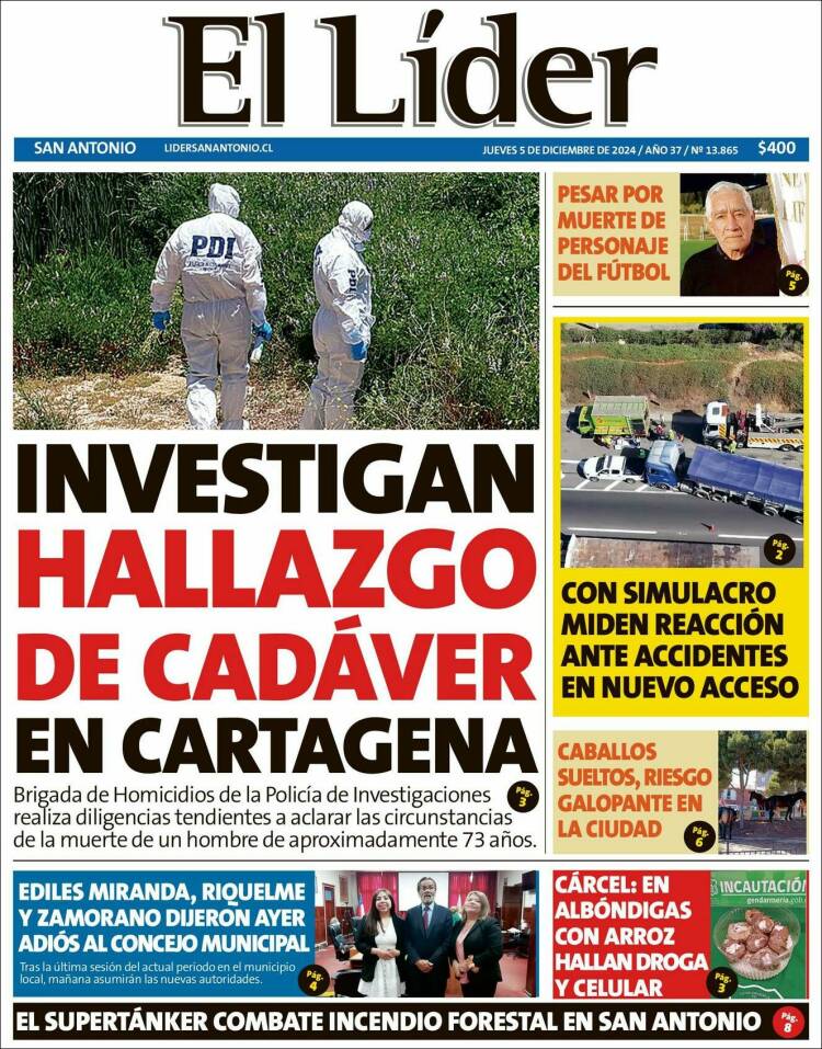 Portada de Lider de San Antonio (Chile)