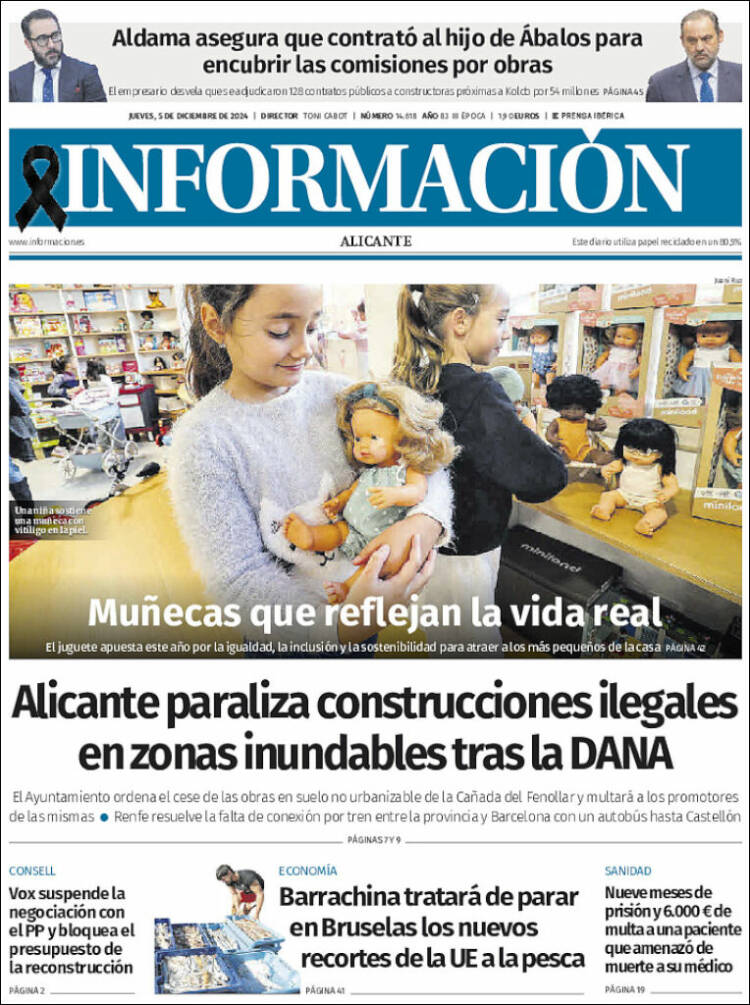 Portada de Diario Información (España)