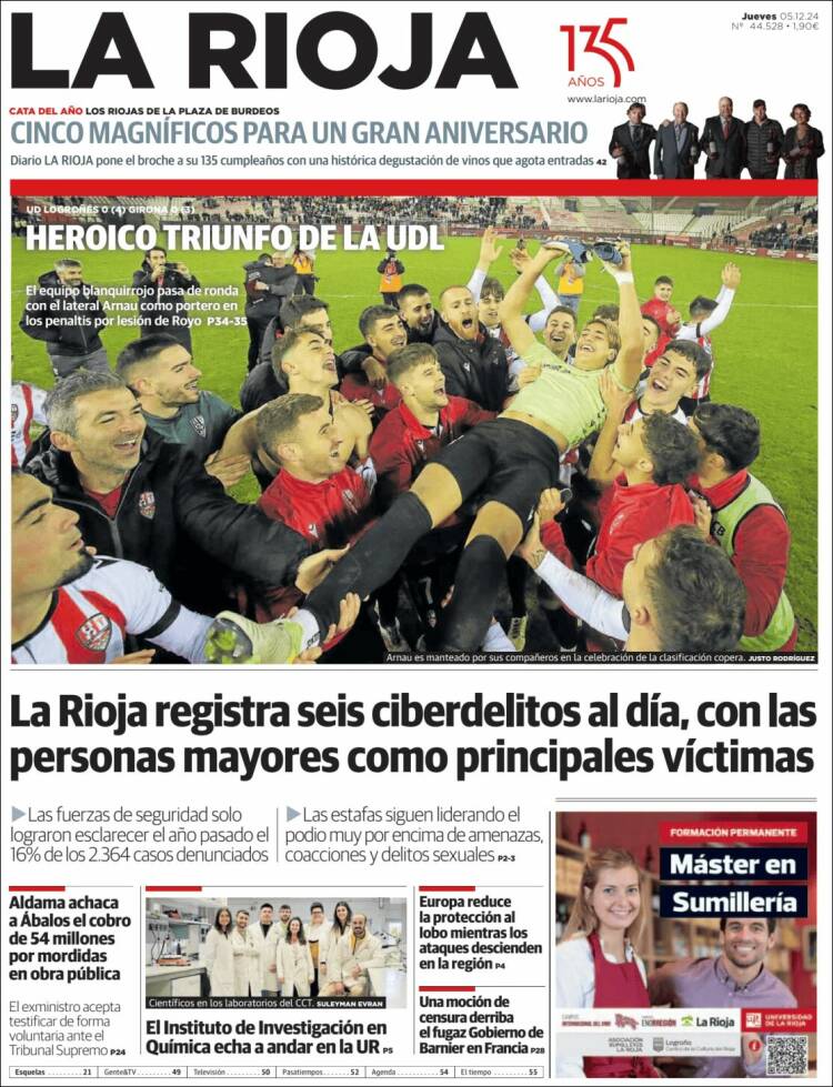 Portada de La Rioja (España)