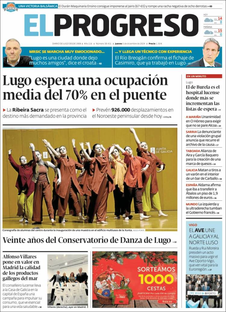 Portada de El Progreso (España)