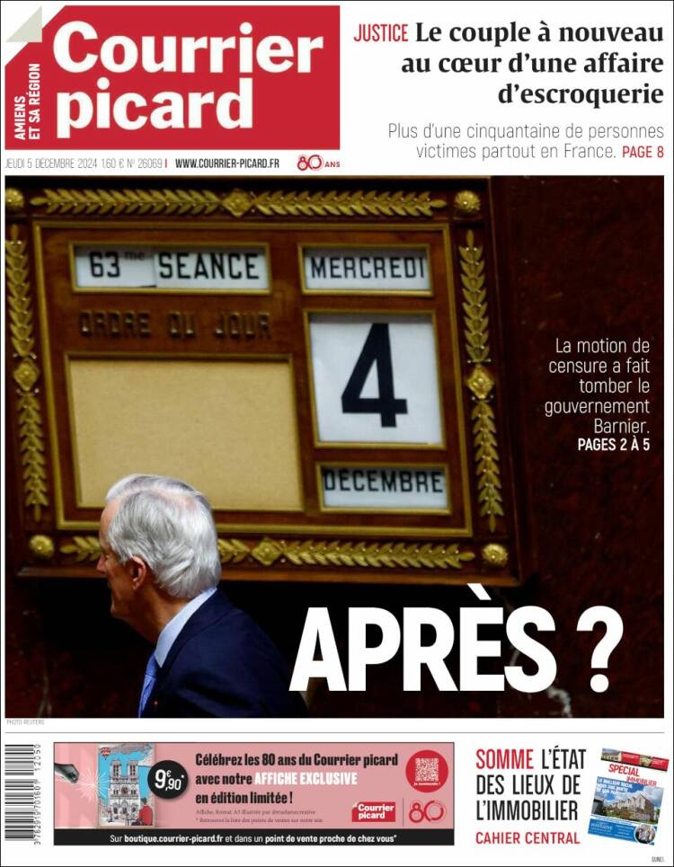 Portada de Courrier Picard (France)