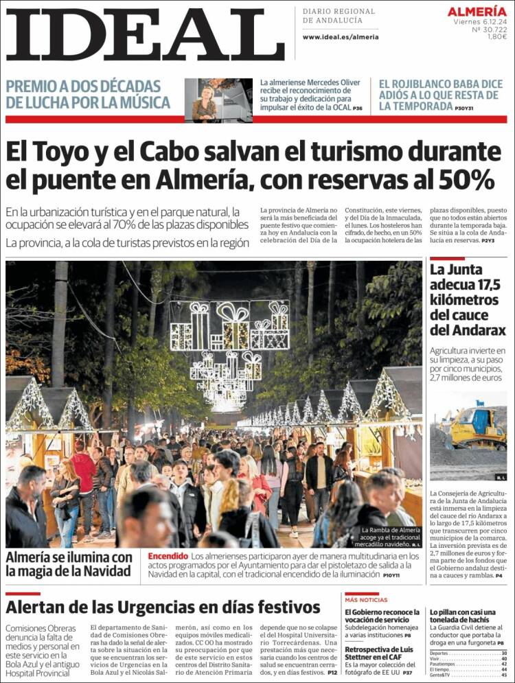 Portada de Ideal Almeria (España)