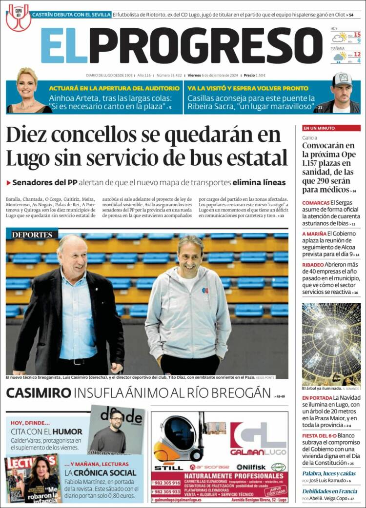 Portada de El Progreso (España)