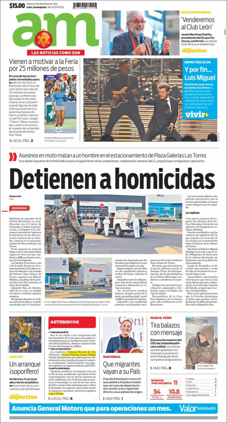 Portada de Al Día A.M. (México)