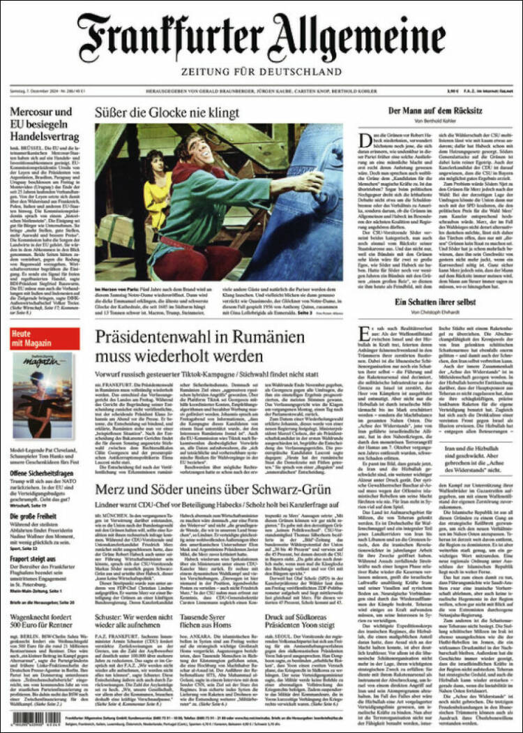 Portada de Frankfurter Allgemeine (Germany)