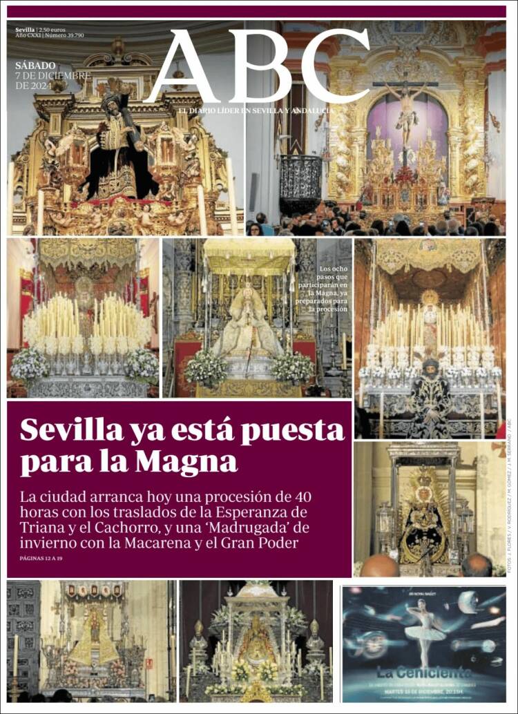 Portada de ABC - Sevilla (España)