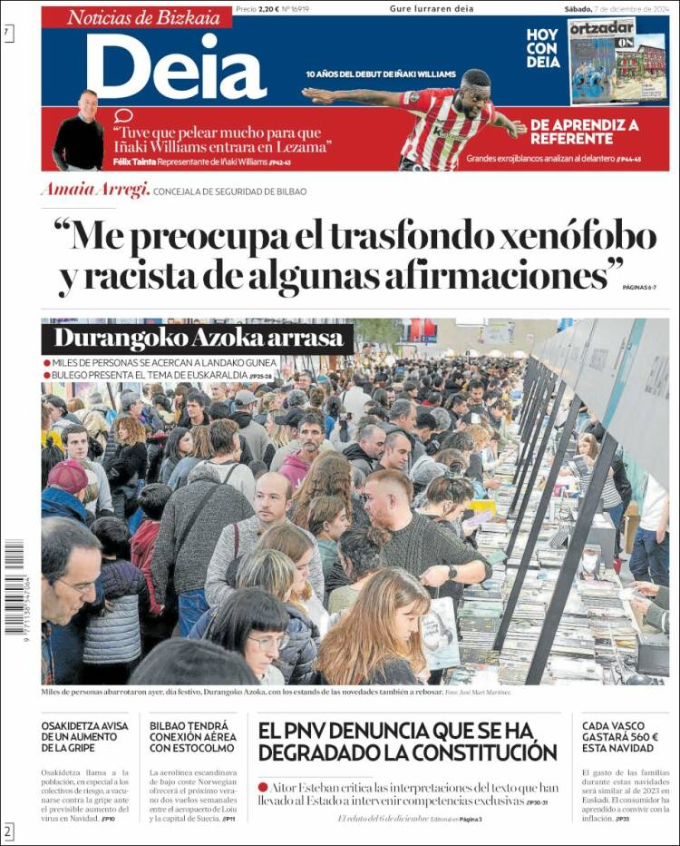 Portada de Deia (España)