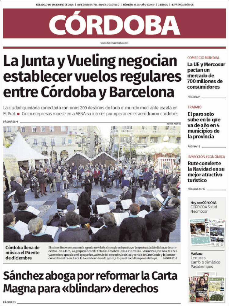 Portada de Diario de Córdoba (España)