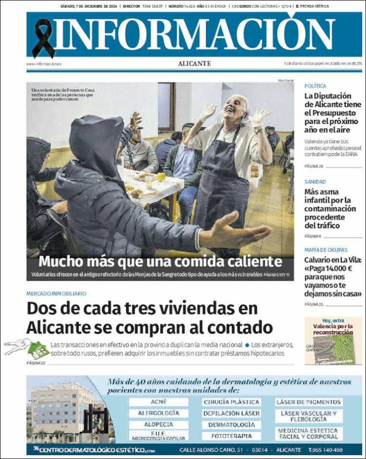 Portada de Diario Información (España)