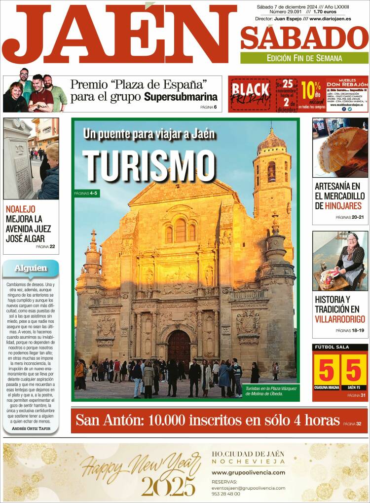 Portada de Diario Jaén (España)