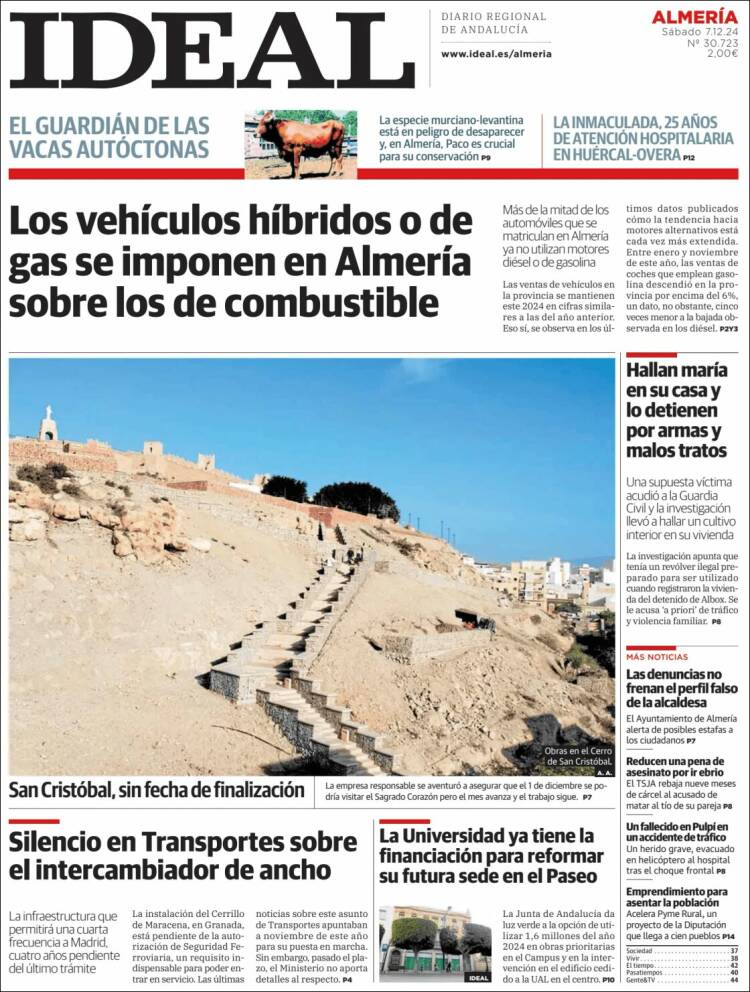 Portada de Ideal Almeria (España)