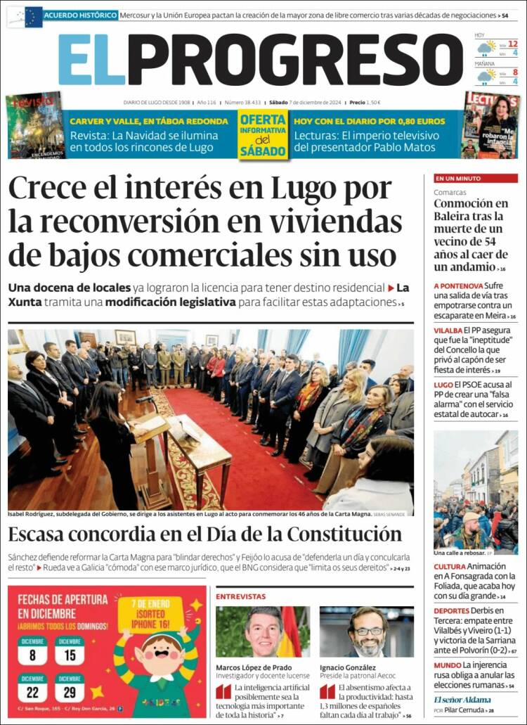 Portada de El Progreso (España)