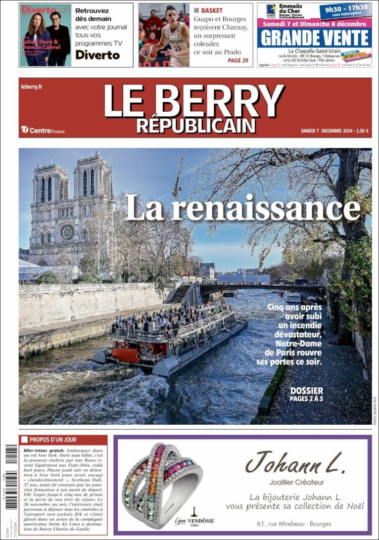 Portada de Berry Republicain (France)