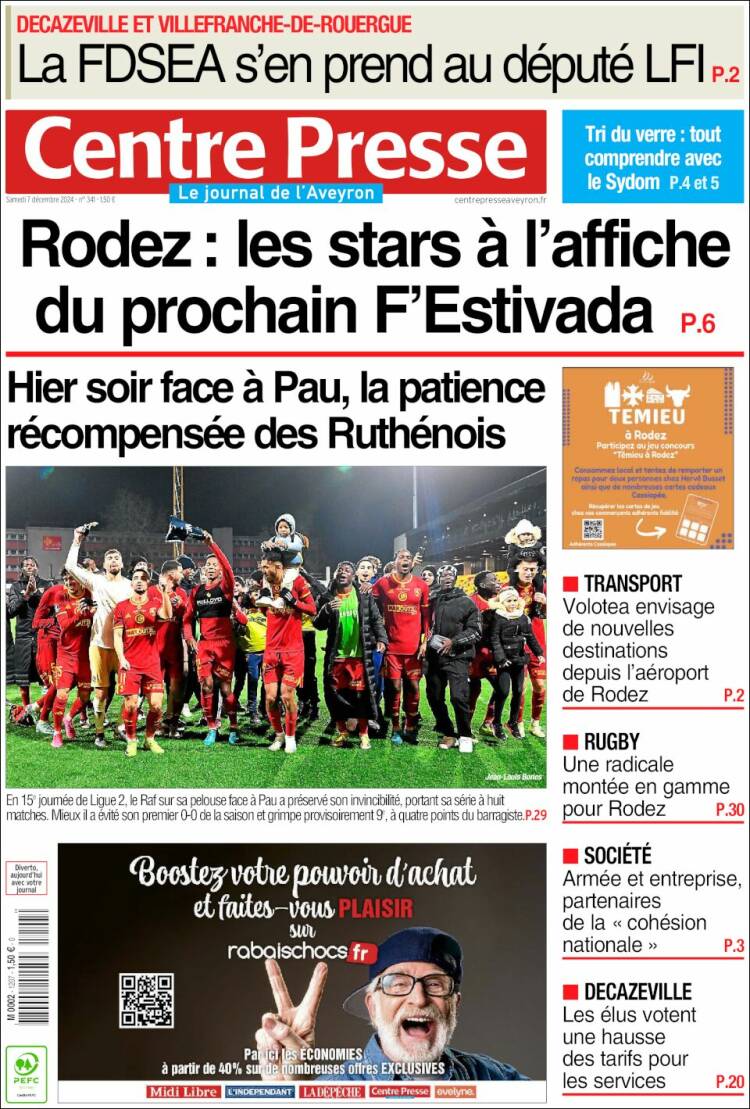 Portada de Centre Presse (France)