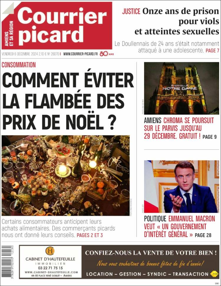 Portada de Courrier Picard (France)
