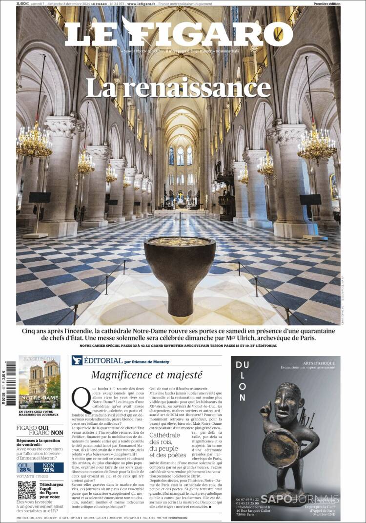 Portada de Le Figaro (France)