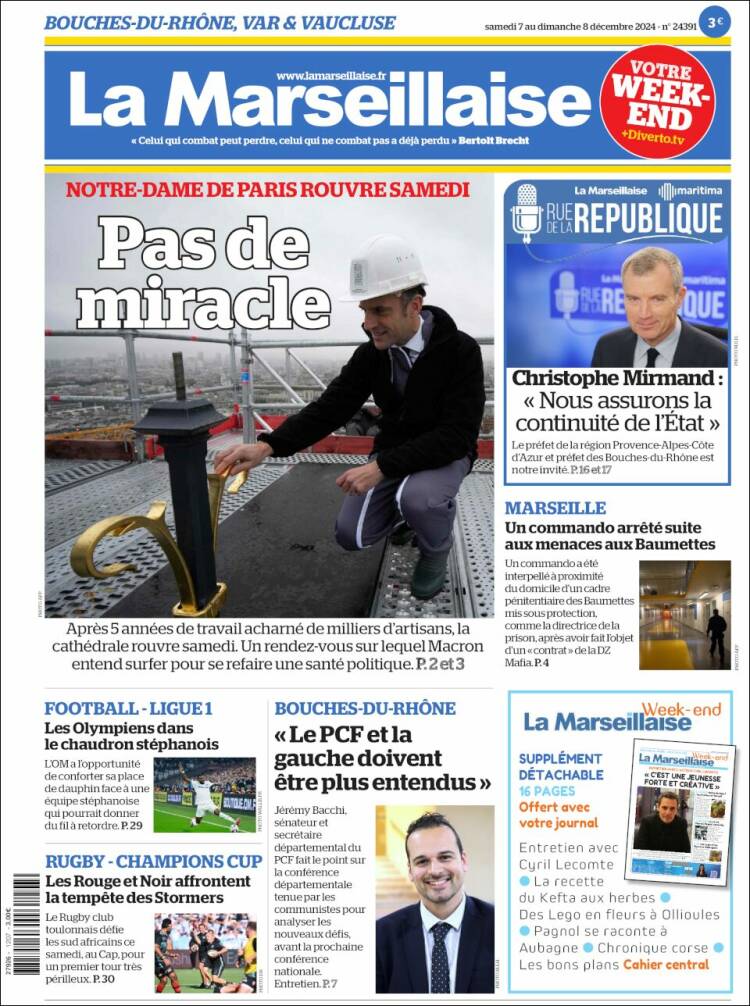 Portada de La Marseillaise (France)