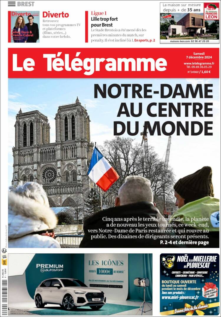 Portada de Télégramme (France)