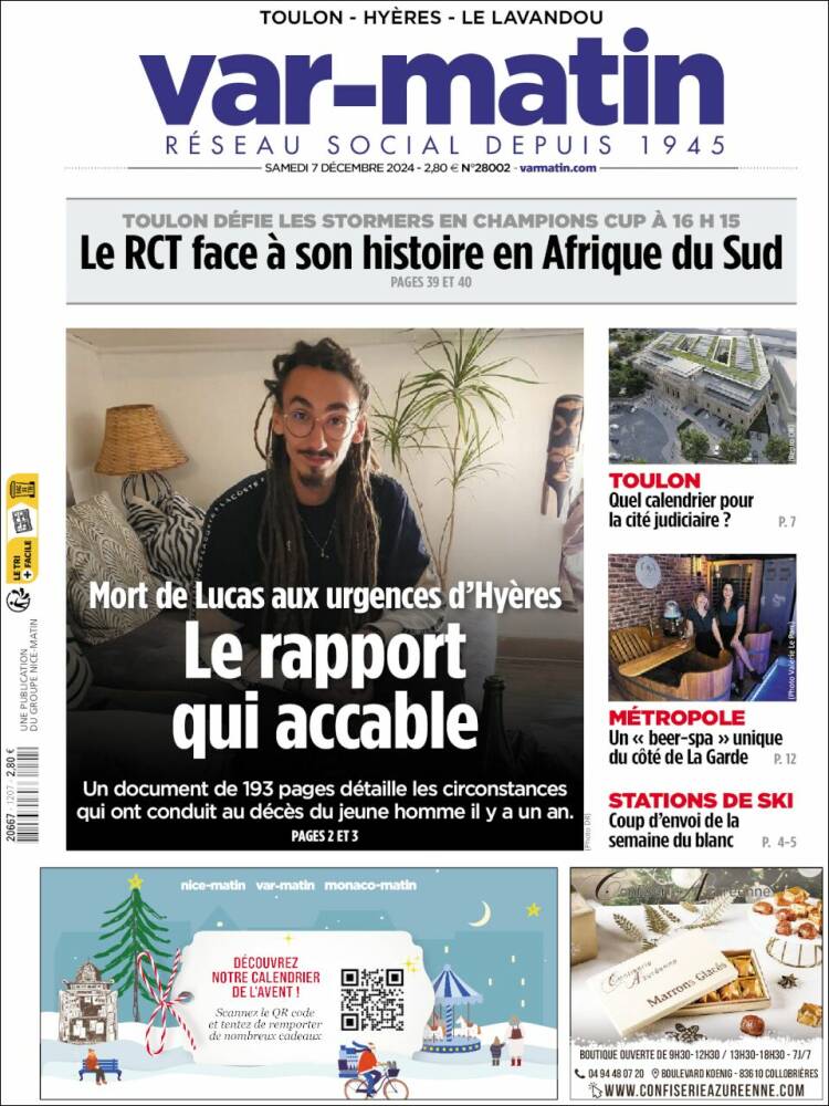 Portada de Var-Matin (France)