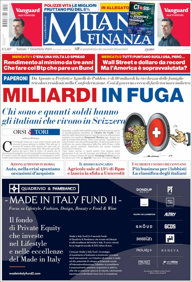 Portada de Milano Finanza (Italy)