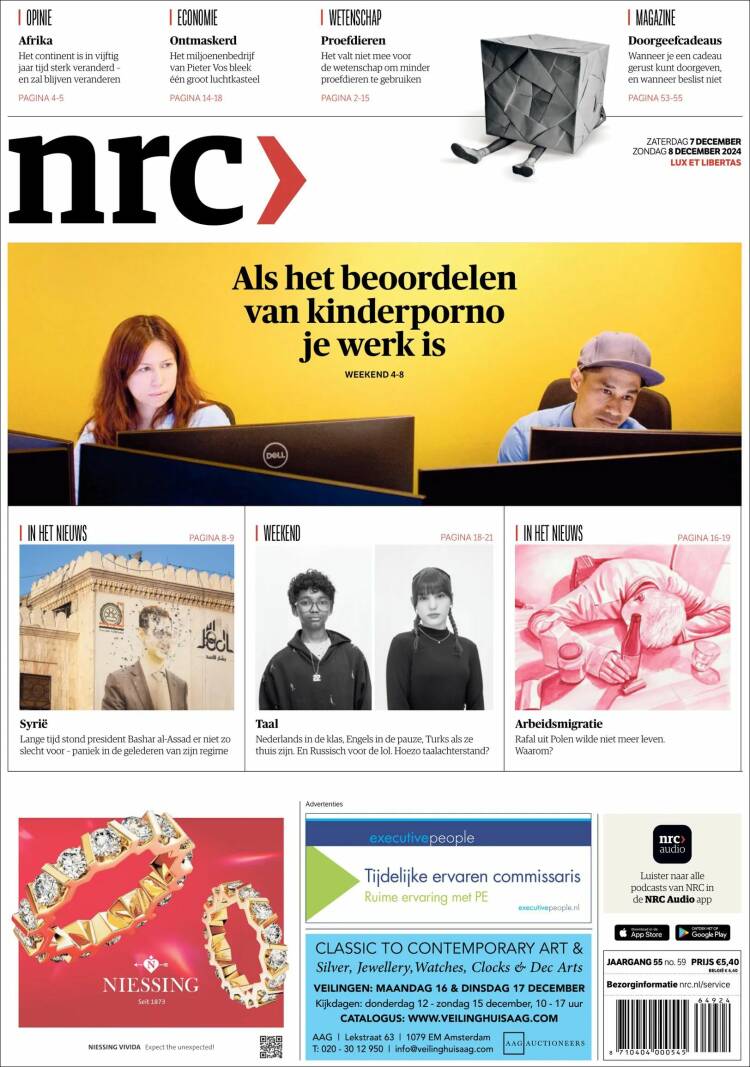 Portada de NRC Handelsblad (Netherlands)