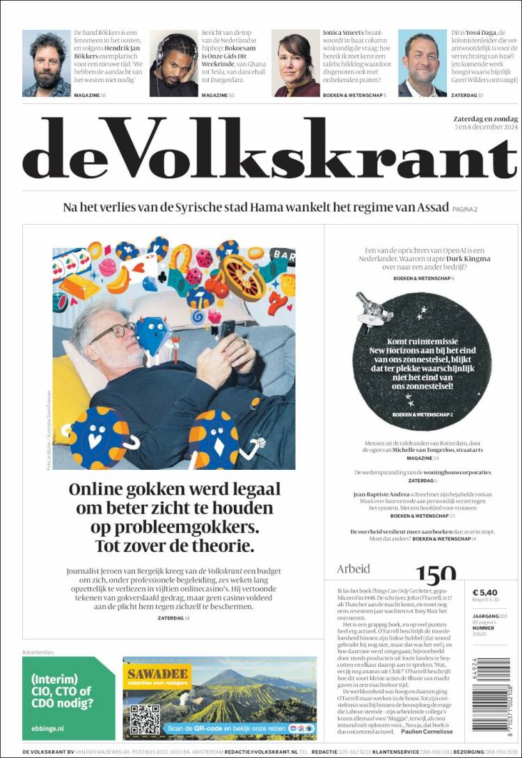 Portada de De Volkskrant (Netherlands)