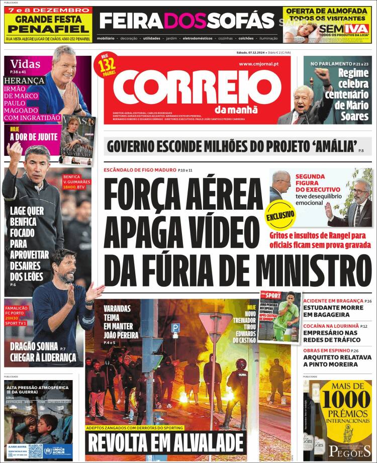 Portada de Correio da Manhã (Portugal)
