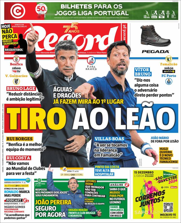 Portada de Record (Portugal)
