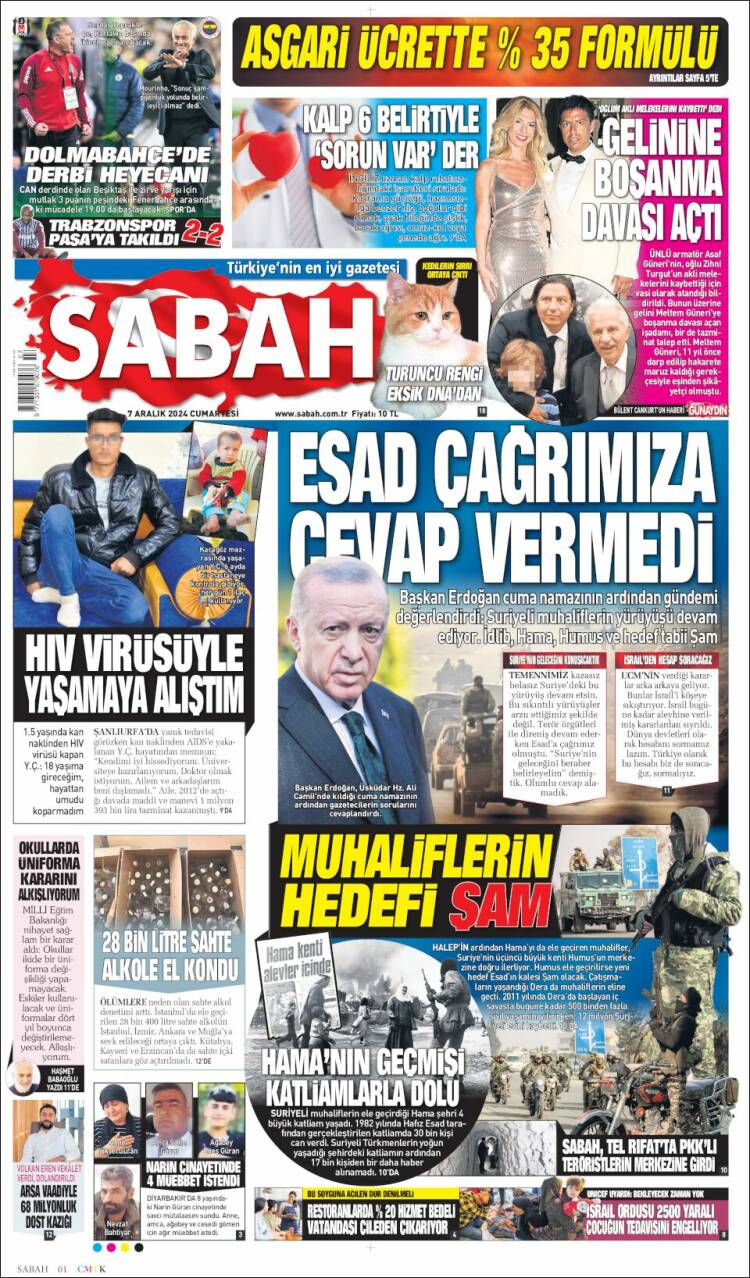 Portada de Sabah (Turkey)