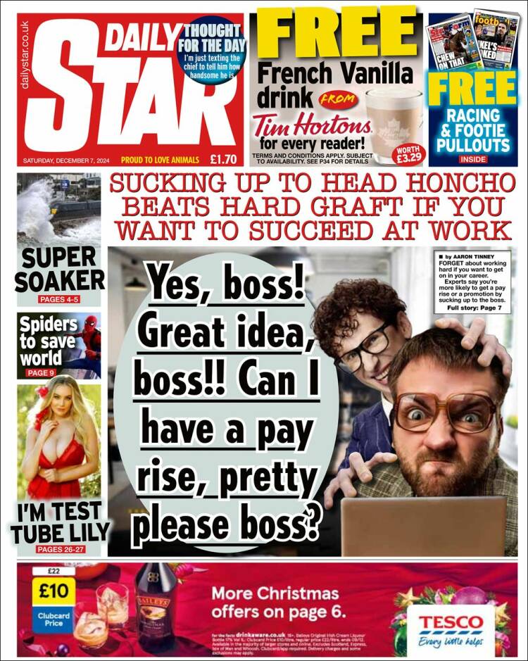 Portada de Daily Star (United Kingdom)