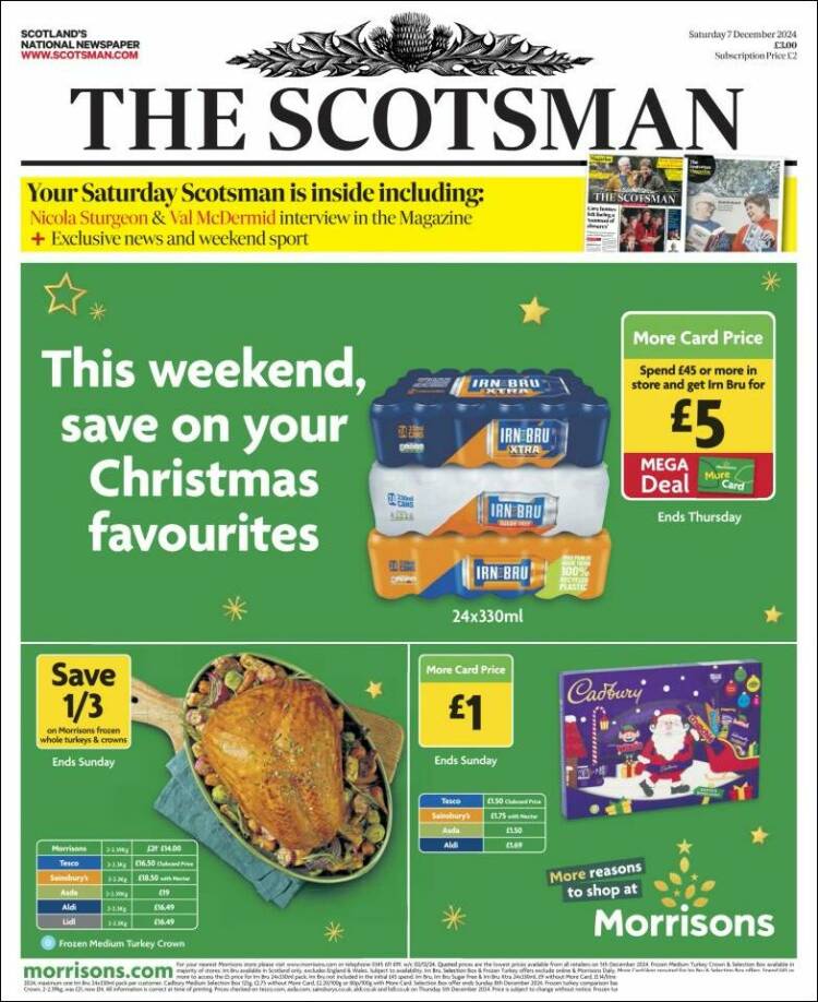 Portada de The Scotsman (United Kingdom)