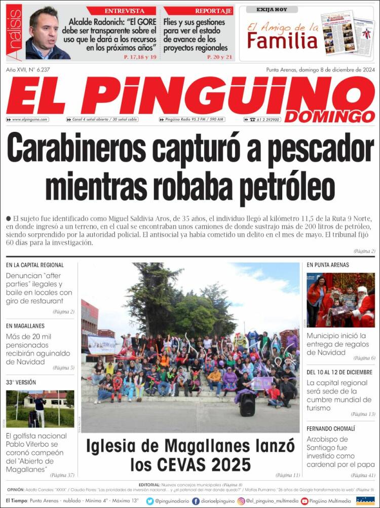Portada de El Pingüino (Chile)