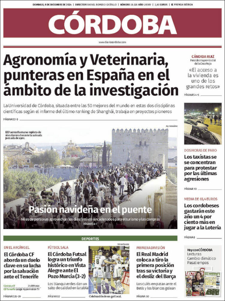 Portada de Diario de Córdoba (España)