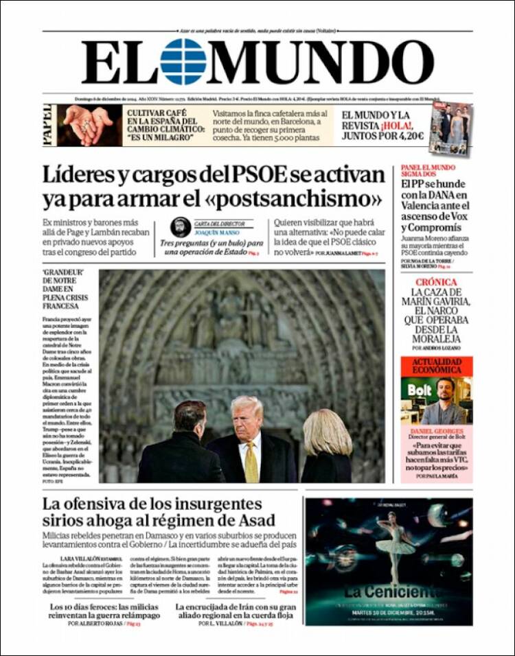 Portada de El Mundo (España)