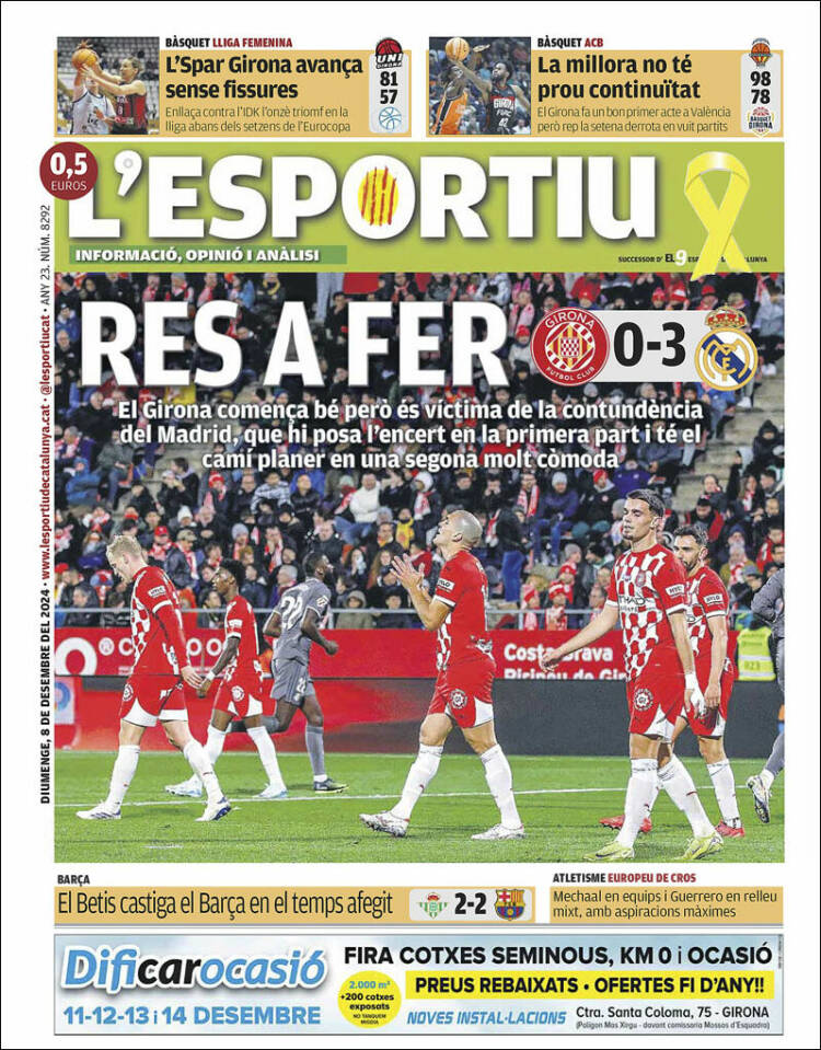 Portada de L'Esportiu : Girona (España)