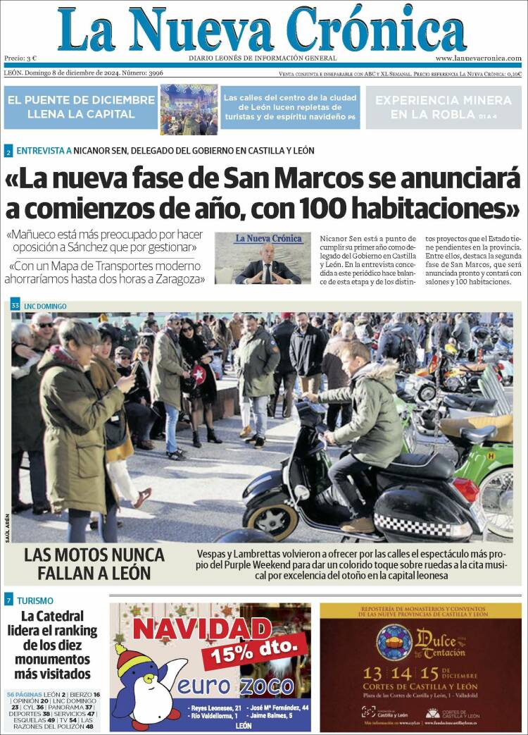 Portada de La Nueva Crónica (España)