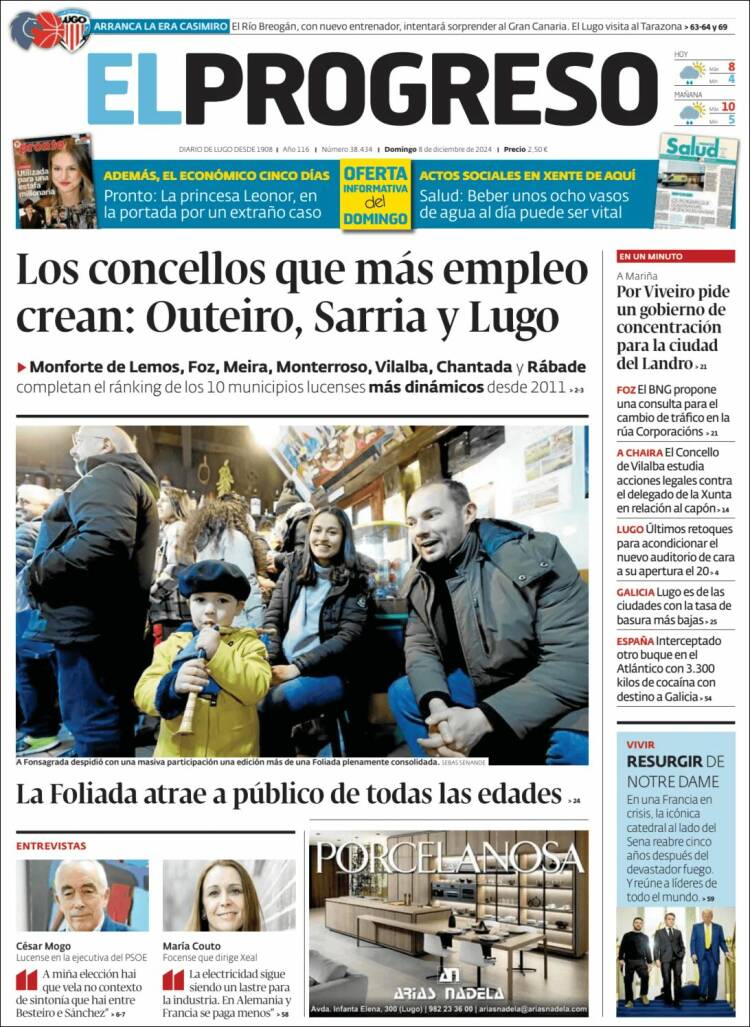 Portada de El Progreso (España)