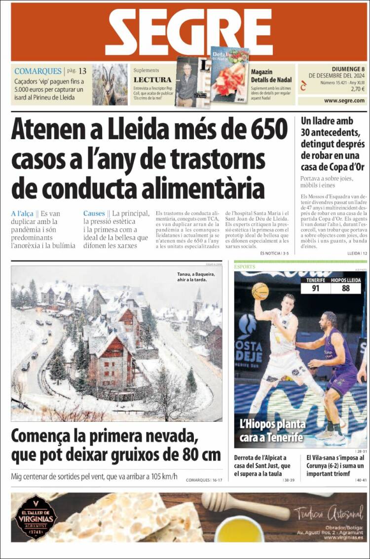 Portada de Segre (España)