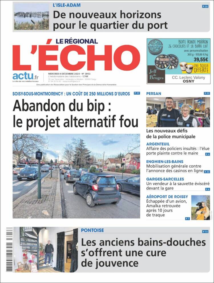 Portada de L'Echo de la Haute-Vienne (Francia)