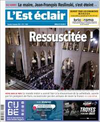 Portada de L'Est Eclair (Francia)