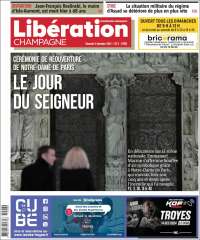 Portada de Libération Champagne (Francia)