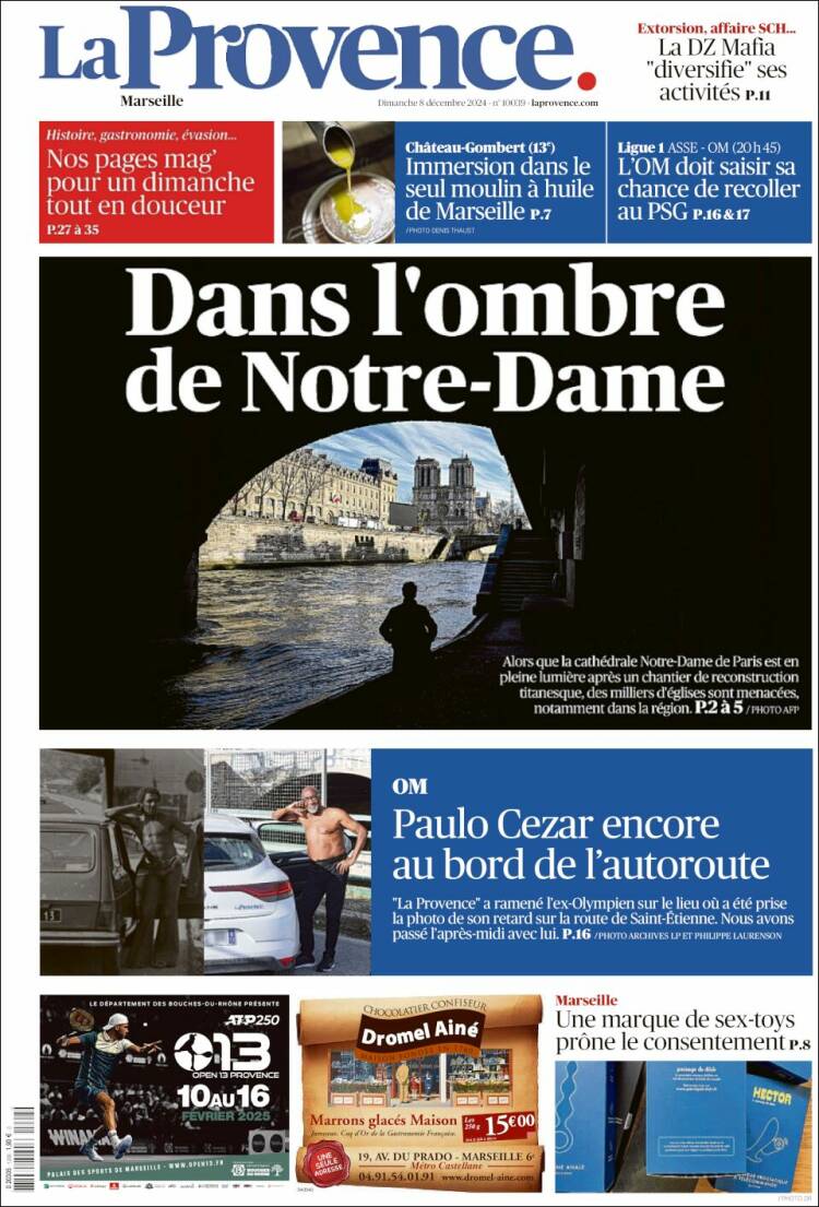 Portada de La Provence (Francia)